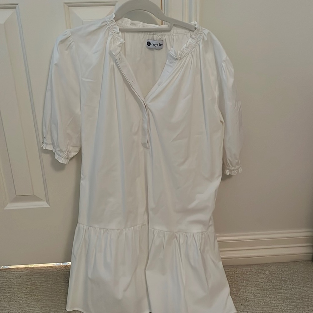 White Caryn lawn dress
